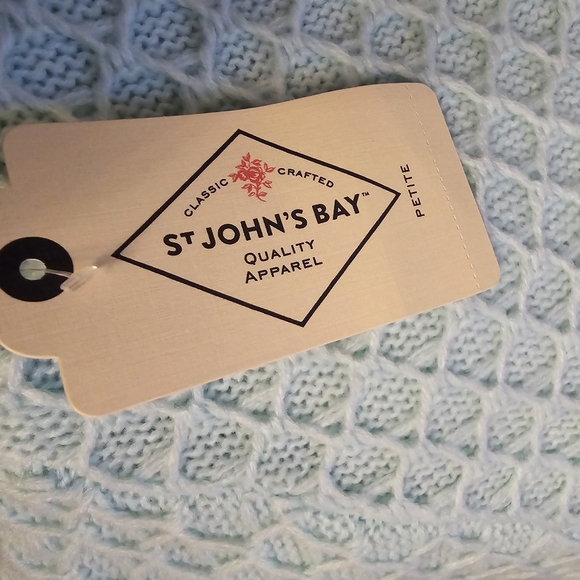 St John's Bay Mint green Sweater Size PS - Picture 9 of 14